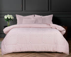 PARADISE HOME DECOR - Quilted premium embroidery leaf dotted comforter
