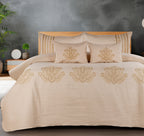 PARADISE HOME DECOR - Heritage Embroidered Quilted Bedspread Set with Coordinated Pillow Covers & Cushions