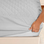 PARADISE HOME DECOR - Fitted Mattress Protector: Luxury Quilted Padding.