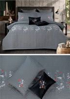 Garden Premium Embroidered Bedcover Set | Paradise Home Decor