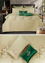 Garden Premium Embroidered Bedcover Set | Paradise Home Decor