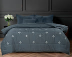 PARADISE HOME DECOR - Quilted premium embroidery leaf dotted comforter